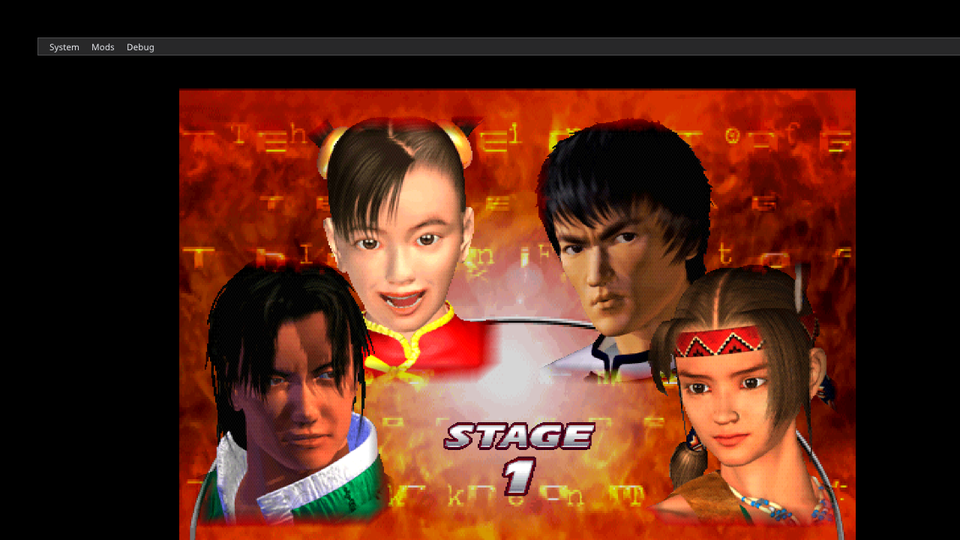 Tekken Tag Tournament versus screen