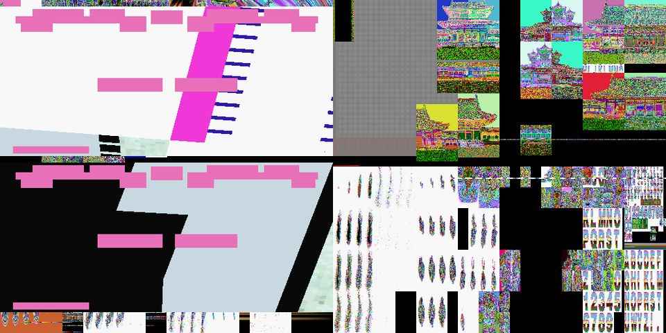 Second ZNDC VRAM dump showing the frame in progress